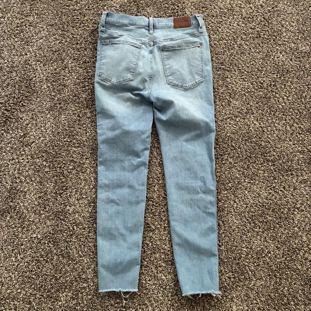 Madewell Women's 30 10" High Rise Skinny Light Blue Denim Jeans - Picture 4 of 6